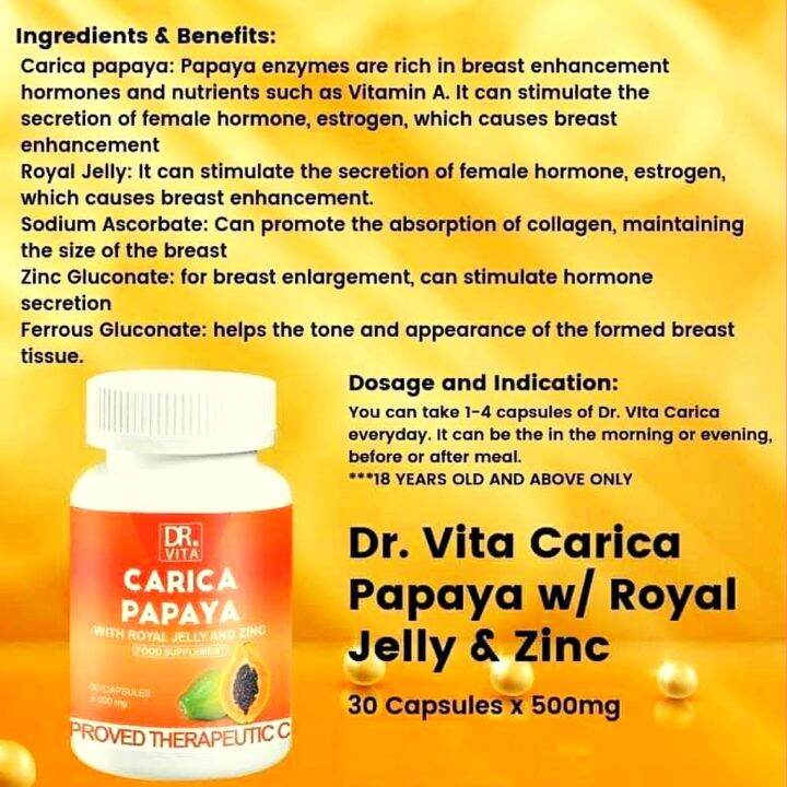 Delicious Original Dr. Vita Carica Papaya Authorized Distributor