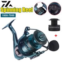 ?ส่งฟรี DAIWA รอกตกปลาโลหะ 14 + 1 แบริ่งอัตราส่วนความเร็วสูง: 5.5: 1 รอกหมุนปั่น 1000-7000 ถ้วยลึก