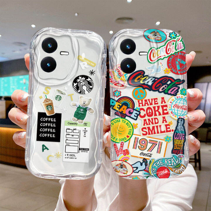 phone-case-เคส-vivo-y22-y22s-เคสโทรศัพท์ลายกราฟฟิตีหลากสี-vivoy22s-vivoy22ใสโปร่งแสงกันตกป้องกันเลนส์ทั้งหมดฝาหลังซิลิโคนนิ่ม2023