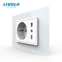 ☃✉ Livolo EU Power 16A Wall Socket With Italy 3Pins Plug