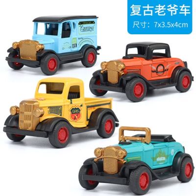 สุ่ม1ชิ้น Diecast 1:64ของเล่นเด็กกระเป๋าเก็บของในรถยนต์มินิดึงถอยหลังรถคลาสสิกของเล่นโมเดลรถโบราณอัลลอยสำหรับเด็กอายุ6ปี