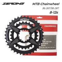 ZEROING GXP MTB โซ่จักรยาน2X10/11/12S โซ่36-26T 38-28T แผ่นดิสก์คู่ CNC สำหรับ SRAM 11/12S NX XX XO GX GXP11