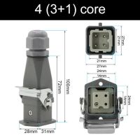 ขั้วต่อสำหรับงานหนัก4 Core 315 Core 4 16 Core 518 Core 71ปลั๊กเชื่อมต่อแบบหลายฟังก์ชันการบิน