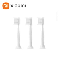 XIAOMI MIJIA ของแท้ T200โซนิคหัวแปรงสีฟันไฟฟ้าอัจฉริยะอุปกรณ์เสริม3ชิ้นหัวแปรง Dupont อะไหล่แพ็คสุขอนามัยในช่องปาก