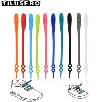 14pcs/set Waterproof Silicone Shoelace Safty Shoes Accessories Round Elastic Shoelaces No Tie Lazy Shoe laces