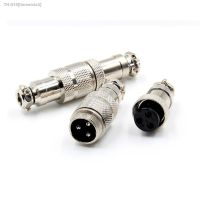 ✎ 1Set GX16 16mm Male Female Aviation Connecting Connector Screw Butt Joint Type Aviation Connecting Male Female Connector 2-9Pin