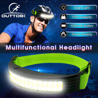 Outtobe Headwear ไฟหน้ามินิแบบพกพาไฟหน้าอัจฉริยะ Sensing ไฟหน้าช่วงขนาดใหญ่แสงซัง Floodlight ตั้งแคมป์กลางแจ้งคืนตกปลาไฟหน้าสี่เกียร์แสงสำหรับตั้งแคมป์กลางแจ้งตกปลา