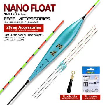 5Pieces Vertical Fishing Floats+5 Float Tubes+1 Bag Fishing Hook+1