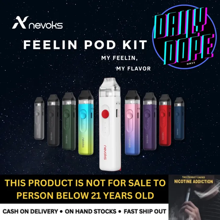 {Legit} Nevoks Feelin Pod Kit W/ 1000mAh Vape Kit E-Cigarette Vaporizer ...