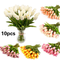 WLJL03310PCS TULIP Rose ดอกไม้ประดิษฐ์ Latex Real Touch Wedding Bouquet Home Decor ตกแต่งงานแต่งงาน Bunga Hiasan Dalan Rumah