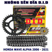 Nhông sên dĩa Wave Alpha 100cc - Sên đen 10ly nhập khẩu Thái Lan