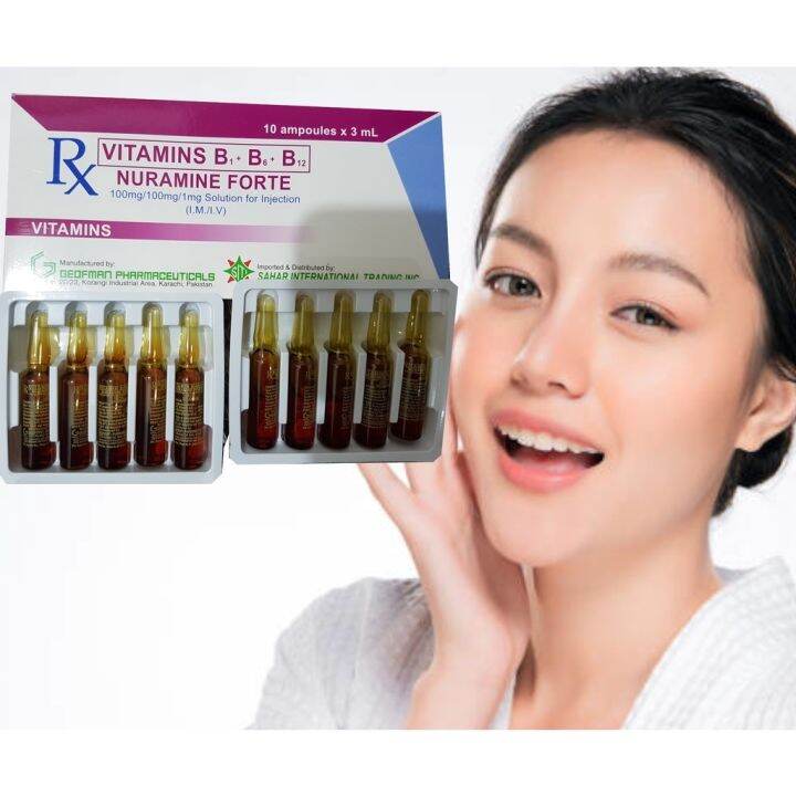 Vitamins Supplements Vitamin B Complex B1 B6 B12 (10 AMPULES) | Lazada PH