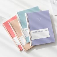 Loose-leaf Notebook Cream Color Refillable Loose Leaf Smooth Writing Thick A5 Fashion Spiral Binder Student Notebook Note Books Pads