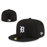 Hot MLB NE Fitted Cap Detroit Tigers Men Women Fashion SnapBack Snap Back Flat Brim Cap Close Full Fit Fitted Hat