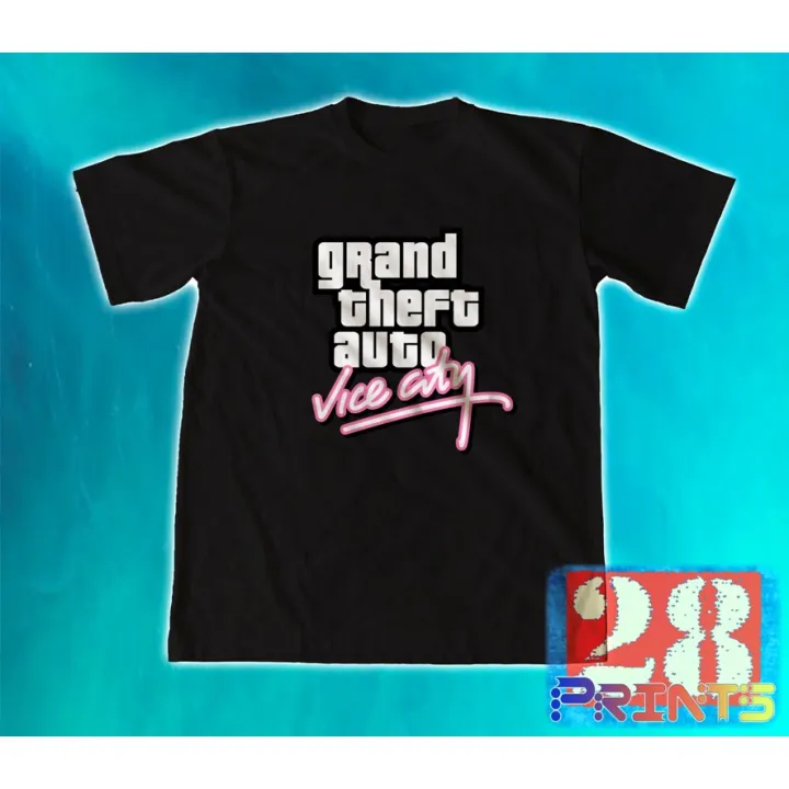 GTA Vice City / Grand Theft Auto / Rockstar / Game / T shirt | Lazada PH