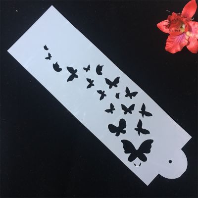 ♈☏☑ 33x10cm 1Pcs Butterflies DIY Craft Layering Stencils Painting Scrapbooking Stamping Embossing Album Paper Card Template