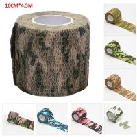 【CW】 4.5m Camouflage Elastic Wrap Tape Hunt Elastoplast Adhesive Protector Knee Ankle Athletic Bandage