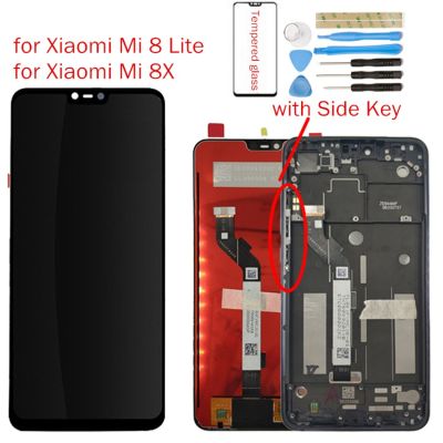 ชิ้นส่วนซ่อมแบบสัมผัส10จุดสำหรับ Xiaomi Mi 8 Lite/ไมล์8x กรอบหน้าจอแอลซีดีหน้าจอสัมผัสทำให้เป็นดิจิทัลประกอบจอแสดงผล Lcd