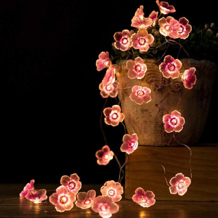 fast-delivery-wangshenghui-โคมไฟรูปต้นซากุระยาว2เมตร-สาย-led-นางฟ้าดอกไม้โคมไฟในบ้านสำหรับงานแต่งงานกระดิ่งสีชมพูตกแต่งพวงมาลัยโคมไฟกลางแจ้ง
