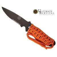 (ส่งฟรี)มีดเดินป่า Ultimate Survival UST Sabercut Para Knife Orange Paracord