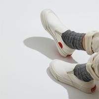 BIKK - รองเท้าผ้าใบ รุ่น "Go" White Size 36-45 Canvas Slip-On Sneakers / รองเท้าผู้หญิง / รองเท้าผู้ชาย / รองเท้า