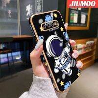 JIUMOO เคส S10ปลอกสำหรับ Samsung พลัสเคสลายการ์ตูนนักบินอวกาศแฟชั่นบางหรูหราเคสโทรศัพท์ซิลิโคนนิ่มคลุมทั้งหมดเคสป้องกันทนแรงกระแทกรูปกล้อง