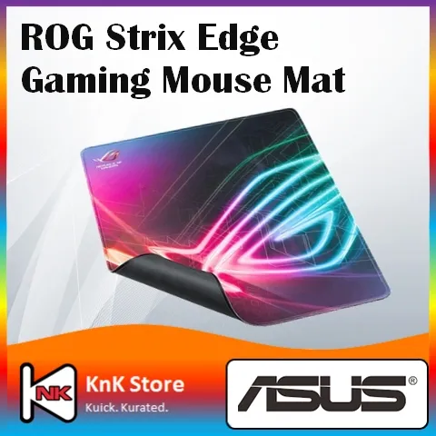 Asus Rog Strix Edge Vertical Gaming Mouse Pad With Large Gaming Optimized Cloth Surface Full Color Anti Fray Stitching And A Non Slip Base Lazada