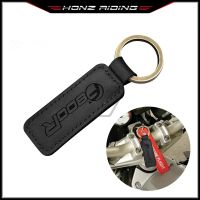 For BMW F800R F800 R -Crazy Horse Skin Motorcycle Cowhide Keychain Key Ring