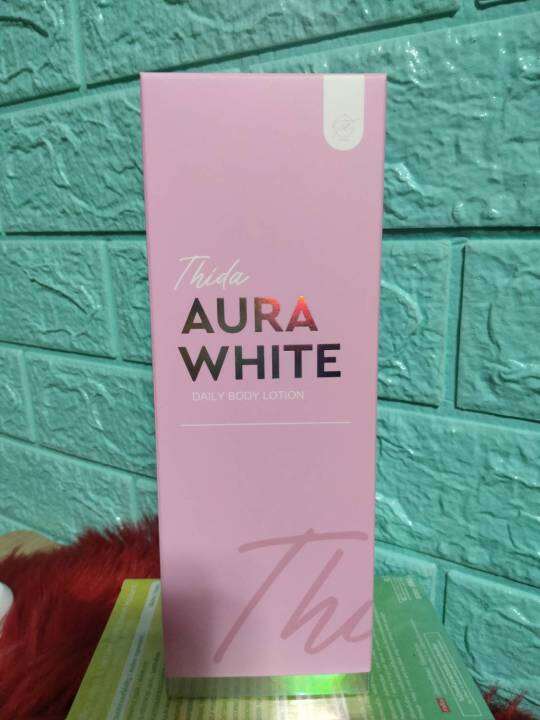 โลชั่นธิดา-แพ็คเกจไหม่-thida-aura-white-daily-body-lotion-ธิดา-ออร่าไวท์-เดลี่-บอดี้-โลชั่น-ปริมาณ-400-ml