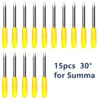 30 Degree 15pcs Summa Plotter Vinyl Cutter Knife Blades for Summa Cutting Milling Carving Tool Drawing Machine