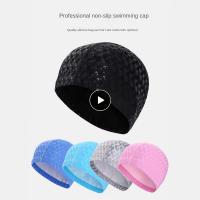 Free Size Caps For Swim Diving Caps Durable Elastic High Quality Water Sport Hats Swimming Cap Pvc Waterproof Solid Color Summer Swim Caps