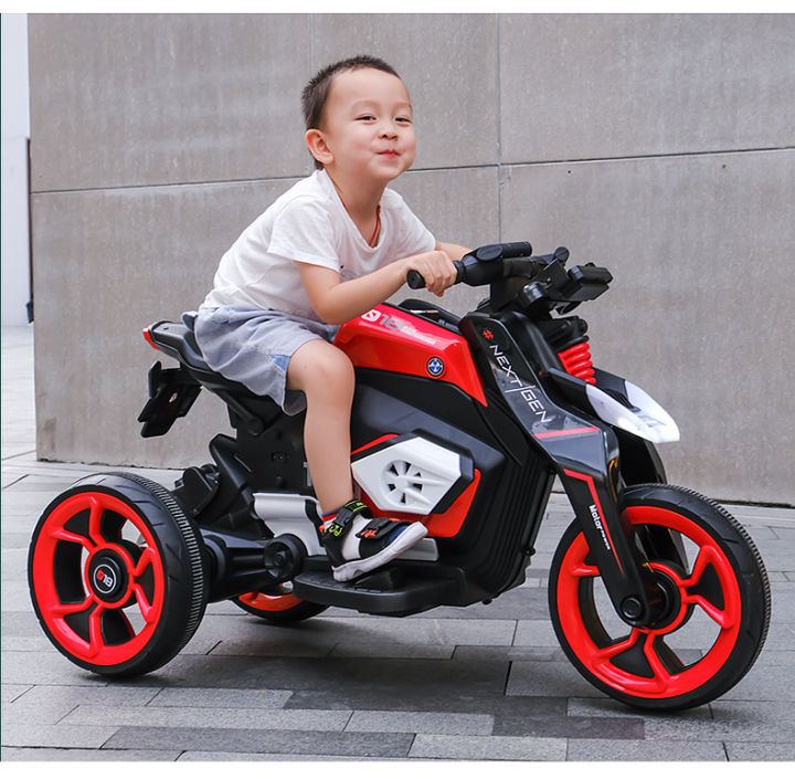 รถ-รถไฟฟ้าเด็ก-มอเตอร์ไซค์เด็กไฟฟ้า-3-ล้อ-รุ่น-bigbike-สำหรับเด็กโต-รถแบตเตอรี่-ชาร์จได้