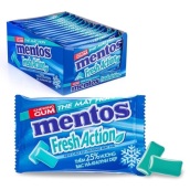 Kẹo cao su Sing gum Mentos Fresh Action hộp 15 vỉ