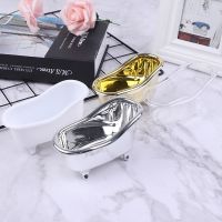 Mini Bathtub Soap Jewelry Storage Box Makeup Organizer Container Desktop Sundry Storage Case Gold Silver Sundries Storage Box