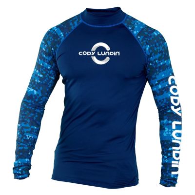 Cody Lundin เสื้อแขนยาวผู้ชาย,เสื้อกันหนาว UPF 50 + ครีมกันแดดป้องกัน UV สำหรับเดินป่าวิ่งออกกำลังกายเซิร์ฟว่ายน้ำผื่น