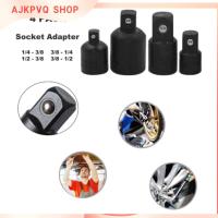 AJKPVQ 4-Pack 3/8 "ตัวลดประแจแรงลมเฟืองล้อชุดหมุนน๊อตแบบกระแทกไดรฟ์อะแดปเตอร์เต้าเสียบ