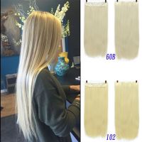 XUANGUANG 5 clips Long Straight Women Clip in Hair Extensions  Natural Silky straight Hair Extention 24"inches Wig  Hair Extensions  Pads