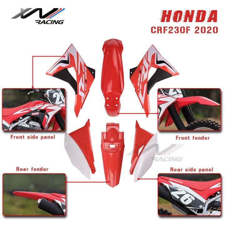 XW RACING Dirt Bike body Plastic Kit Fairing Cover Fender Number Plate