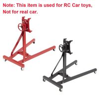 Universal Rotatable Simulated Stainless Steel Motor Engine Flip Frame Repair Bracket Stand For SCX10 RC Car Tools Accessories