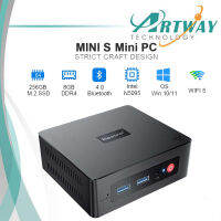 MINI S Mini PC CPU Intel Celeron N5095 8GB DDR4 M.2การจัดเก็บ Quad-Core สนับสนุน2.5นิ้ว Ssd/hdd การจัดเก็บข้อมูลการขยายตัวบลูทูธ WIFI Dual HDMI เอาท์พุท Gigabit อินเทอร์เน็ตมินิคอมพิวเตอร์