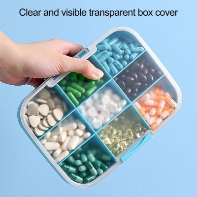 tdfj Pill with Transparent Design Moisture-proof Organizers Capacity Boxes 9