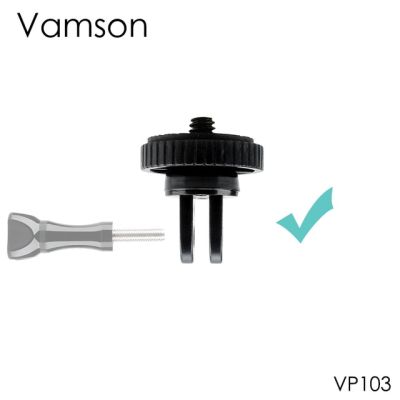 อะแดปเตอร์ที่ยึดสกรูขาตั้งกล้องเล็กๆอุปกรณ์เสริมสำหรับ Go Pro Vamson มีสกรูขาตั้งแบบเดี่ยว1/4 "สำหรับ Xiaomi Gopro Hero 3สำหรับ Yi Vp102