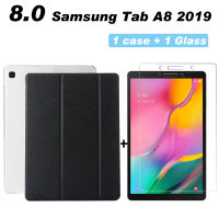 สำหรับ Samsung Galaxy Tab A 8นิ้ว2019ฝาครอบแท็บเล็ตสำหรับ SM-T290 T295 T297ขาตั้งเคสหนัง PU พับได้