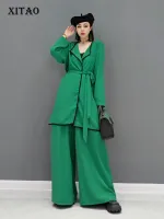 XITAO Two Piece Sets Women Fashion Full Length Pants Sets