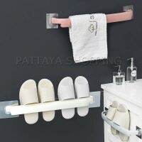 Pattaya ราวพลาสติกตากผ้า ที่ตากผ้า อเนกประสงค์ ติดผนัง ไม่ต้องเจาะรู ตากผ้าเช็ดตัว Towel Holder