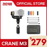 Zhiyun ตัวยึดกล้อง M3เครนอย่างเป็นทางการสำหรับกล้องมิลเลอร์เลสสมาร์ทโฟนกล้องแอคชั่นแคมเมราเครื่องกันสั่นแบบมือถือ Iphone 14 Pro Max