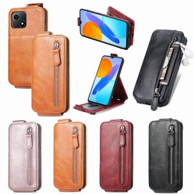 Leather Zipper Card Wallet Phone Case For OPPO A53 A32 A31 A17K A16K A15 A12 A11 A9 A8 A7 A5 A1 Magnetic Vertical Flip Cover