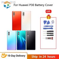 AAA For Huawei P30 ELE-L09 L29 Back Battery Cover Rear Glass Door Housing Case For Huawei P30 Battery Cover With Glue