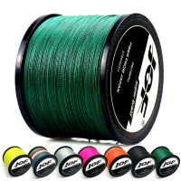 JOF 300M 500M 1000M 4 Strands 8 Strands Multicolour PE Braided Fishing Line Multifilament Wire