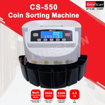 Electronic Coin Sorter Counter Counting Sorting Machine Countable Coins  with Multi-Functional 7 Digit LED Display - AliExpress